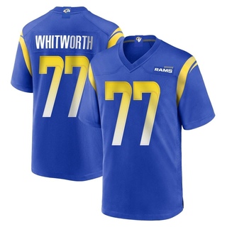 Game Andrew Whitworth Men's Los Angeles Rams Alternate Jersey - Royal