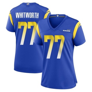 Game Andrew Whitworth Women's Los Angeles Rams Alternate Jersey - Royal