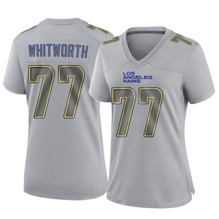 Game Andrew Whitworth Women's Los Angeles Rams Atmosphere Fashion Jersey - Gray