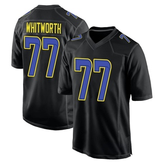 Game Andrew Whitworth Youth Los Angeles Rams Fashion Jersey - Black