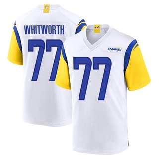 Game Andrew Whitworth Youth Los Angeles Rams Jersey - White