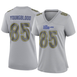 Game Jack Youngblood Women's Los Angeles Rams Atmosphere Fashion Jersey - Gray