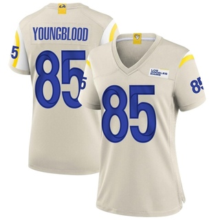 Game Jack Youngblood Women's Los Angeles Rams Bone Jersey