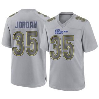 Game Michael Jordan Men's Los Angeles Rams Atmosphere Fashion Jersey - Gray
