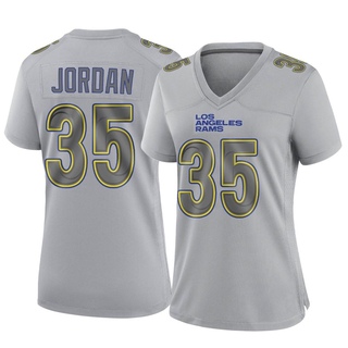 Game Michael Jordan Women's Los Angeles Rams Atmosphere Fashion Jersey - Gray