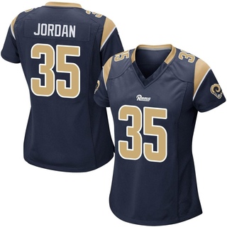Game Michael Jordan Women's Los Angeles Rams Team Color Jersey - Navy