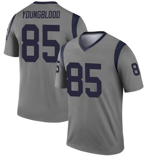 Legend Jack Youngblood Men's Los Angeles Rams Inverted Jersey - Gray