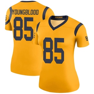 Legend Jack Youngblood Women's Los Angeles Rams Color Rush Jersey - Gold