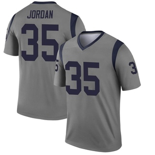 Legend Michael Jordan Men's Los Angeles Rams Inverted Jersey - Gray