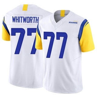 Limited Andrew Whitworth Men's Los Angeles Rams Vapor F.U.S.E. Jersey - White