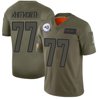 Limited Andrew Whitworth Youth Los Angeles Rams 2019 Salute to Service Jersey - Camo