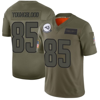 Limited Jack Youngblood Men's Los Angeles Rams 2019 Salute to Service Jersey - Camo