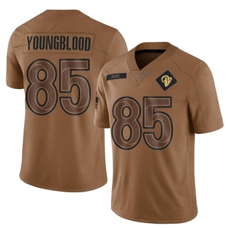 Limited Jack Youngblood Men's Los Angeles Rams 2023 Salute To Service Jersey - Brown