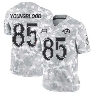 Limited Jack Youngblood Men's Los Angeles Rams 2024 Salute to Service Jersey - Arctic Camo