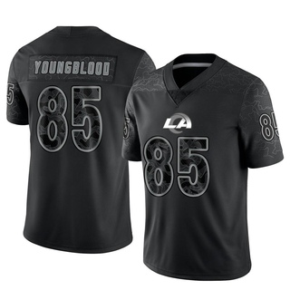 Limited Jack Youngblood Men's Los Angeles Rams Reflective Jersey - Black