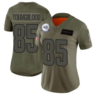 Limited Jack Youngblood Women's Los Angeles Rams 2019 Salute to Service Jersey - Camo