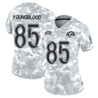 Limited Jack Youngblood Women's Los Angeles Rams 2024 Salute to Service Jersey - Arctic Camo