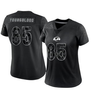 Limited Jack Youngblood Women's Los Angeles Rams Reflective Jersey - Black