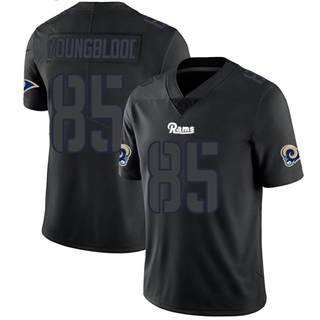 Limited Jack Youngblood Youth Los Angeles Rams Jersey - Black Impact