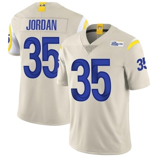 Limited Michael Jordan Men's Los Angeles Rams Bone Vapor Jersey