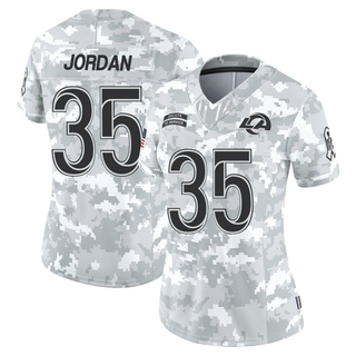 Limited Michael Jordan Women's Los Angeles Rams 2024 Salute to Service Jersey - Arctic Camo