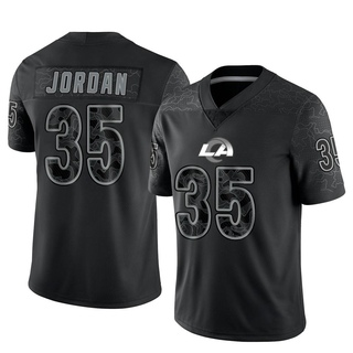 Limited Michael Jordan Youth Los Angeles Rams Reflective Jersey - Black